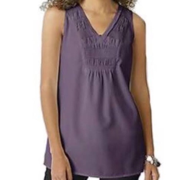 J. Jill Silk/Cotton Smocked Tank - Picture 1 of 5